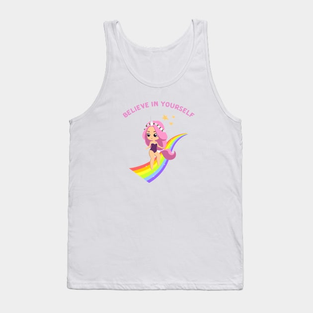 Pretty in Pink Tank Top by PatBelDesign